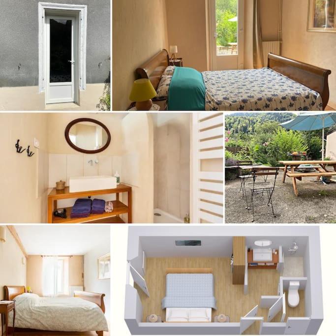 Chambre Double Cosy - Gite De La Louve Fougax-et-Barrineuf Esterno foto